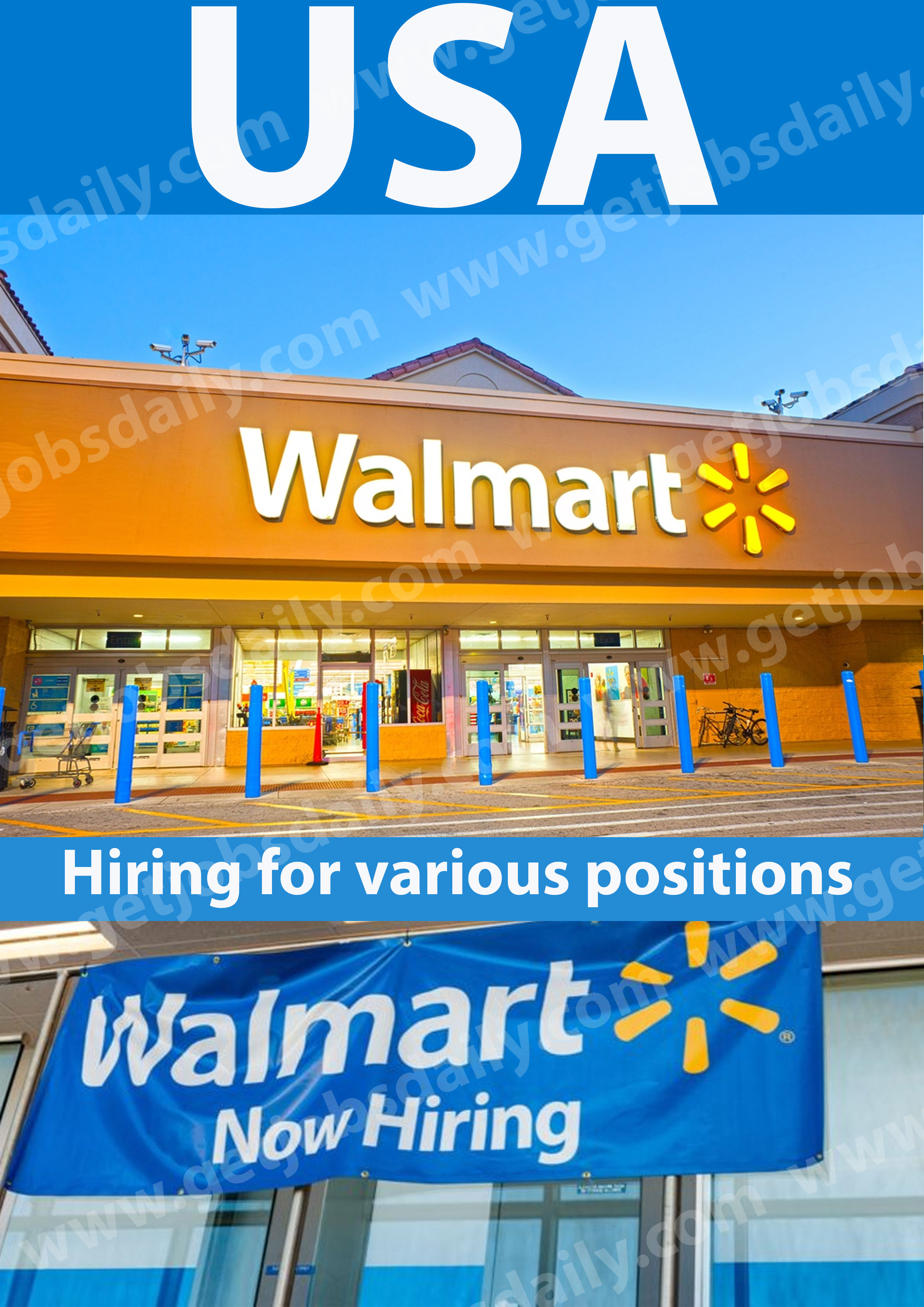 Walmart Hiring Various Workers In The USA