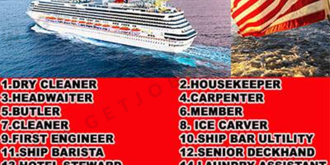 P&o Cruise Job Vacancies