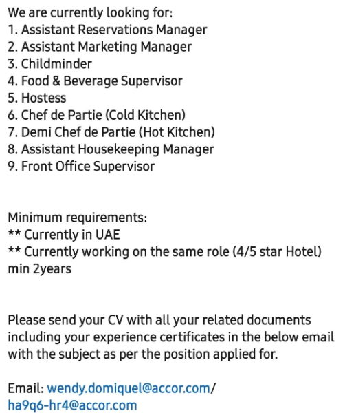 Open Vacancies