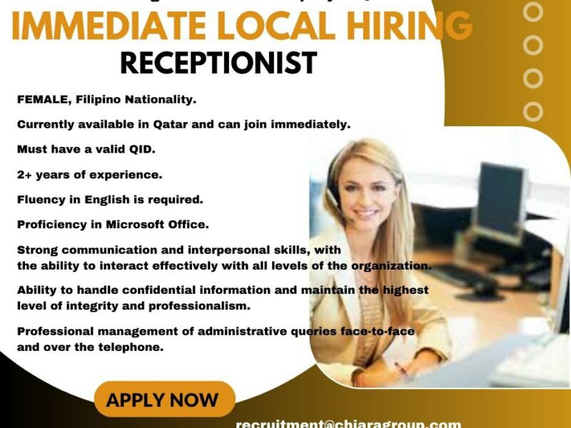 RECEPTIONIST