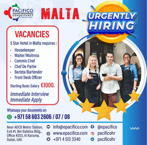 Urgently Hiring - MALTA